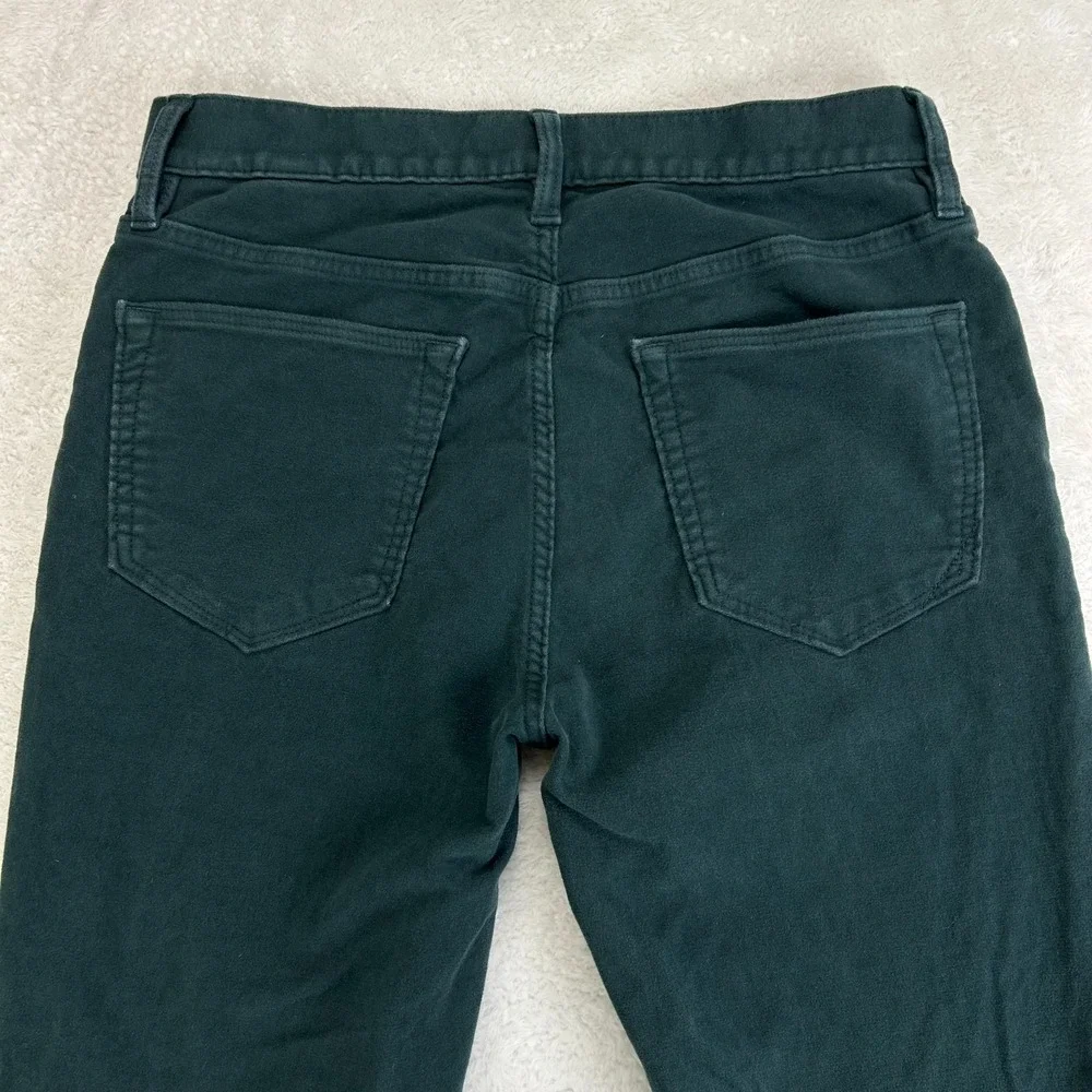 Banana Republic Brushed Pants Mens 31x30 Emerald Green Mid‎ Rise Slim Fit Casual